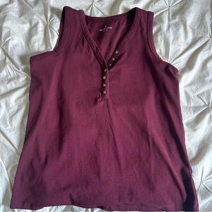 Womens XL Denver Hayes Red Sleeveless Tank Top